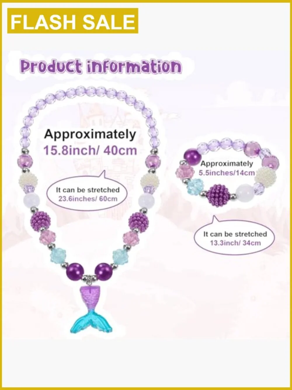 Toddler Jewelry Set - 6 Necklaces & 6 Bracelets Dress Up Costume Accessories